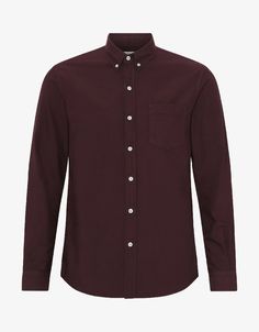 Recycled Shirts, Oxblood Red, Oxford Shirts, Red Fits, Workwear Jacket, Twill Shorts, Pull Sweat, Men Fits, Oxford Shirt