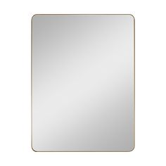 an empty square mirror on a white background