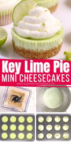 key lime pie mini cheesecakes are the perfect dessert to make for any party