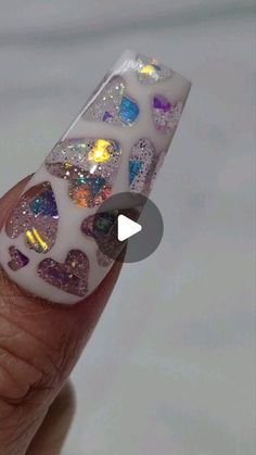 Pixie Nails Design, Extreme Nails Designs, Extra Nails Designs, Diy Rhinestone Nails, Striped Nail Designs, Nail Art Designs Images, Fancy Nail Art, Painting Flowers Tutorial, Light Nails