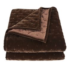 the blanket is made up of brown velvet