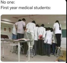 first year medical students Medical Student Joke, Funny Medical Humor, Getting Your License, Memes About Work, Medical School Quotes, Become A Doctor