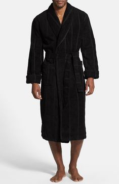 Long-staple, high-twist cotton terry defines a plush robe steeped in healthy comfort and ease. Style Name:Majestic International Ultra Lux Robe. Style Number: 33738. Available in stores. Black Sleepwear, Men's Pajamas, Plush Robe, Bathrobe Men, Healthy Comfort, Men's Robes, Tommy John, Boys Fits, Cotton Sleepwear