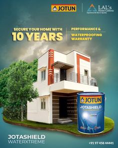 an advertisement for jotun water and home improvement