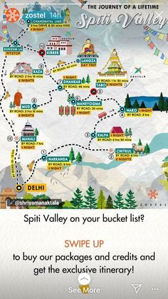 the spirit valley on your bucket list? swipe up to buy our packages and credits and get the exciting itinery