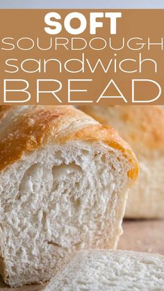 a loaf of sourdough sandwich bread on a cutting board