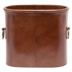 Pigeon and Poodle Ogden Modern Classic Tobacco Full Grain Leather Magazine Holder Leather Bathroom, Country Club Style, Leather Frame, Magazine Holder, Magazine Holders, American Leather, Luxury Bath, Brass Handles, Pigeon