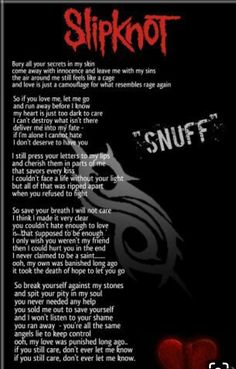 a black and red poster with the words slipknot on it