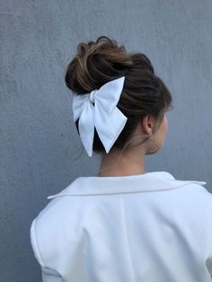 Work Hairstyles, Hair Up Styles, Short Hair Styles Easy, Easy Hairstyles For Long Hair, Diy Hair Bows, Diy Hair Accessories, Fashion Aesthetic