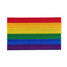 a rainbow colored ribbon on a white background