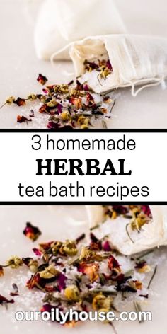 The feeling of sinking into a warm herbal bath with an array of aromas wafting in the air is a feeling like no other! It’s heavenly, and so much better for your body than anything manufactured from a bottle. Bath Tips, Healing Bath, Bath Teas, Bath Soak Recipe, Citrus Bath, Diy Wellness, Herbal Bath Tea