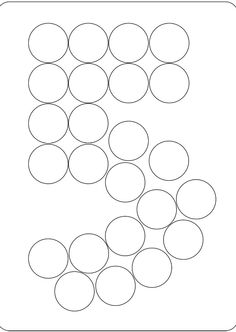 an image of circles that are drawn in the shape of a rectanglement on a white