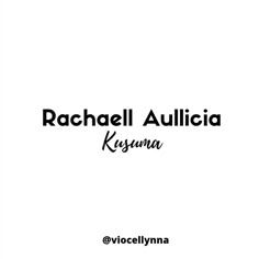 the cover for rachel aulicaa's album, kysuma