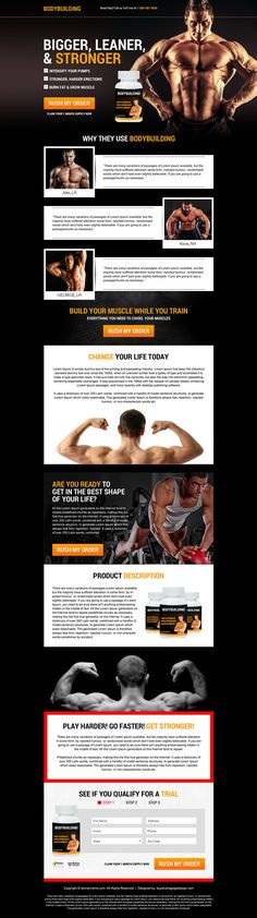 an image of a website page for a bodybuilding coach