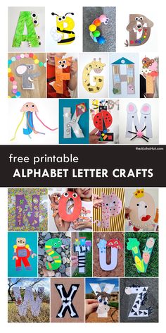 alphabet letter crafts for kids to make