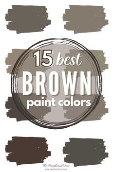 the 15 best brown paint colors