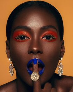 Fair Makeup Ideas, Skin Editorial, Beauty Head Shots, Beauty Content Ideas, Editorial Makeup Looks, Makeup Dark Skin, Makeup Magazine, Beauty Crush, Magical Makeup