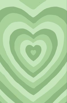 a green heart shaped background with wavy lines