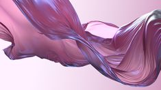 an abstract image of pink flowing fabric