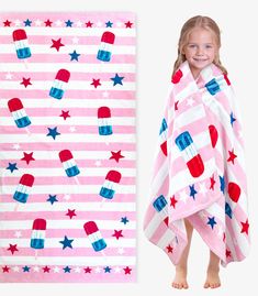 PRICES MAY VARY. 100% PREMIUM COTTON: Our children's beach towel is crafted from 100% cotton, undergoes professional spinning and weaving for a soft and comfortable touch, Experience perfect water absorption with this eco-conscious choice PERFECT DESIGN AND LARGE SIZE: Measuring 28” x 57”, this ice cream beach towel is tailored for children, making it an ideal easter gift for families, friends, girls, and boys alike MULTIPURPOSE & PORTABLE: Beyond being a stylish bath towel or beach blanket, this terry towel boasts versatility, Use it as a travel throw, picnic blanket, carpet, or wall decorative tapestry, Whether indoors or outdoors, take it with you wherever you go! IDEAL FOR INDOOR & OUTDOOR: Scene switching, one towel is enough, Our kids beach towels are great choices for child outing a Ice Cream Beach, Ice Cream Sign, Ice Lolly, Towels Kids, Kids Beach Towels, Kids Beach, Pink Bathroom, Beach Kids, Terry Towel