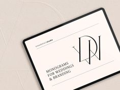 the monograms for wedding and branding book