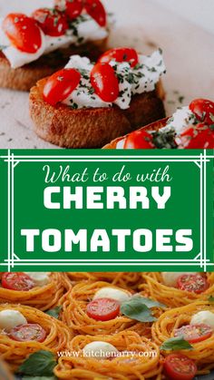 what to do with cherry tomatoes on toasted bread