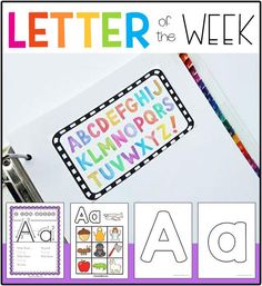 the letter of the week is on display