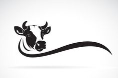 cow head on white background, wild animals logo or icon stock illustrations and royalty illustration