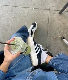 Denim outfit inspo | denim outfit | fall outfit inspo | simple fall outfit | fall fashion | adidas gazelle bold | adidas gazelle bold outfit | matcha latte aesthetic | fall aesthetic | Gazelle Bold Outfit, Matcha Latte Aesthetic, Denim Outfit Fall, Outfit Inspo Simple, Adidas Gazelle Black, Adidas Bold, Adidas Gazelle Outfit, Latte Aesthetic, Adidas Gazelles