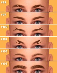 the different stages of eyebrows and how to do them in your own face shape?