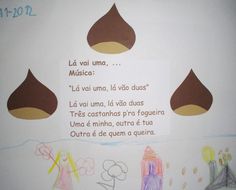 a child's drawing with words written in spanish on the side of a wall