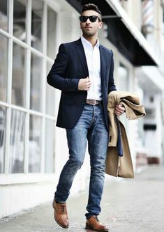 Sports Coat Outfit Men, Sports Jacket With Jeans, Blazer With Jeans Men, Sports Coat And Jeans, Sports Jacket Outfit, Blue Blazer Outfit Men, Suit Jacket With Jeans, Black Blazer With Jeans, Blue Jeans Outfit Men