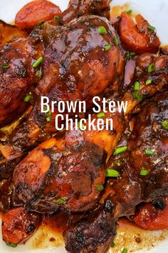 Easy Brown Stew Chicken Recipe Stew Chicken Legs Recipe, Caribbean Brown Stew Chicken, Brown Stewed Chicken Jamaican, Jamaican Food Recipes Authentic, Brown Chicken Stew Jamaican, Stew Chicken Recipe Caribbean, Bone In Chicken Recipes For Dinner, Authentic Brown Stew Chicken Jamaican, Stewed Chicken Leg Recipes