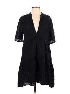 By Anthropologie Casual Dress Size: Small Black Dresses - used. No Fabric Content, Plunge, Short, Short Sleeve | By Anthropologie Casual Dress: Black Dresses - Used - Size Small Casual Dress Black, Small Black Dress, Black Casual Dress, Black Dresses Casual, Black Dresses, Black Casual, Casual Dresses For Women, Dress Black, Casual Dress