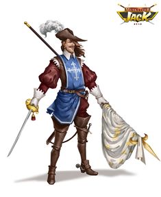 ArtStation - Musketeer Jack - Chara Design Clip Art