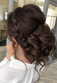 Messy Hair Updo, Updo Wedding, Quince Hairstyles, Best Wedding Hairstyles, Wedding Hairstyles Updo, Wedding Hairstyle, Wedding Hair And Makeup, Bride Hairstyles