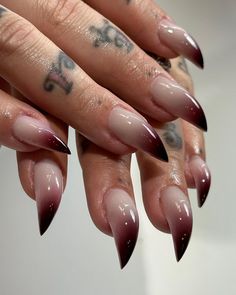 MIRRORS (@srorrim.mirrors) • Instagram photos and videos Werewolf Acrylic Nails, Werewolf Nails Acrylic, Vampire Ombre Nails, Typing With Long Nails, Claw Nails Aesthetic, Dracula Nails Vampires, Vampire Gel Nails, Vampire Stiletto Nails, Vampire Aura Nails