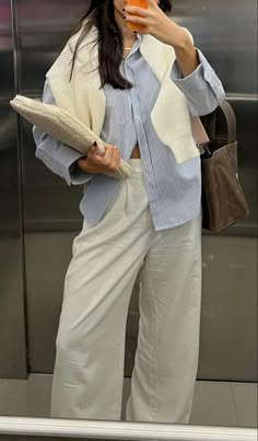 Linen Pants Outfit, Mode Zara, Modest Summer Outfits, Neue Outfits, Spring Look, Event Outfit, Looks Chic, 가을 패션