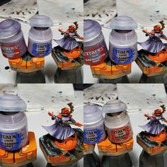 multiple shots of the same product in different stages of being used to create an action figure