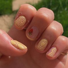 Granola Nails, Pretty Gel Nails, Butter Yellow, Minimalist Nails, Dream Nails, Fire Nails, Funky Nails