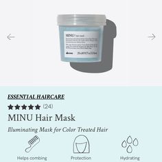 Mask For Coloured Hair. Its Formula Is Designed To Deeply Nourish Coloured Hair, Make It Soft And Silky, Extending The Duration Of Cosmetics Colour. It Does Not Weigh The Hair Down. Hair Milk, Coloured Hair, Scalp Oil, Hair Tonic, Hair Help, Anti Dandruff, Hair Down, Color Treated Hair, Hair Mask