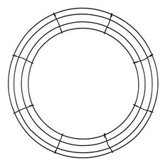 a drawing of a circle with lines in the middle and one line at the bottom