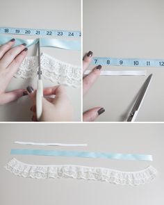 Love this tutorial to make your own garter. I used it and my garter looks amazing and it's personalized! Oh, and SOOO easy! Wedding Garters, Bridal Garter, Wedding Crafts, Wedding Diy, Easy Tutorial, Garters