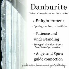 Danburite Crystals Meaning, Danburite Meaning, Crystal Healing Chart, Crystals Healing Properties, Aqua Aura, Gemstone Meanings, Crystal Therapy, Crystal Healing Stones, Crystal Magic