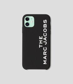 a black iphone case with the words marcycobos on it