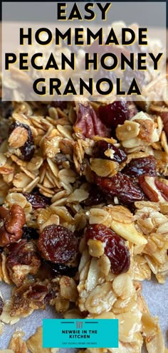 Breakfast With Yogurt, Honey Granola Recipe