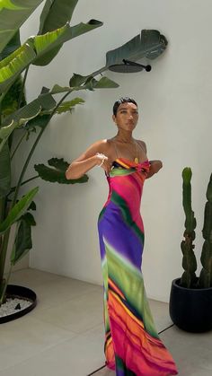 Maxi Dress Vacation Outfit, Zanzibar Outfit Ideas, Paddock Outfit, Baddie Vacation Outfits, Jamaica Outfits, Vacation Outfits Women, Fest Outfits, Tropical Fashion, Tropical Dress