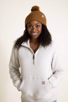 Fall is on the horizon so be sure you are fall ready with one of our Carhartt Knit Pom-Pom Beanie for Women in Brown. Features of this beanie include: a basic brown color, knit construction, cuffed hem with logo patch, and topped with a pom-pom. You cannot go wrong with this beanie, it is a staple piece to add to any wardrobe!Features:Carhartt Style: 106003-BRNColor: Brown100% AcrylicUnisex hats, beaniesRibbed knit fabricTopped with a pom-pomCuffed hem with Carhartt branded patchOne size fit mostHand wash cold Carhartt Style, On The Horizon, Pom Beanie, Staple Pieces, Brown Color, Patch Logo, Pom Pom, Knitting, Wardrobe