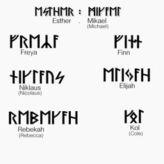 some type of font and numbers that can be used to spell out the names in different languages