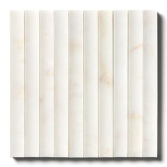 white marble tiles are lined up against each other on a white background with black border